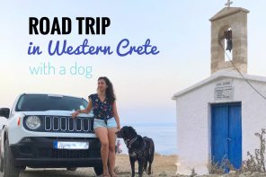 road trip in Western Crete with a dog