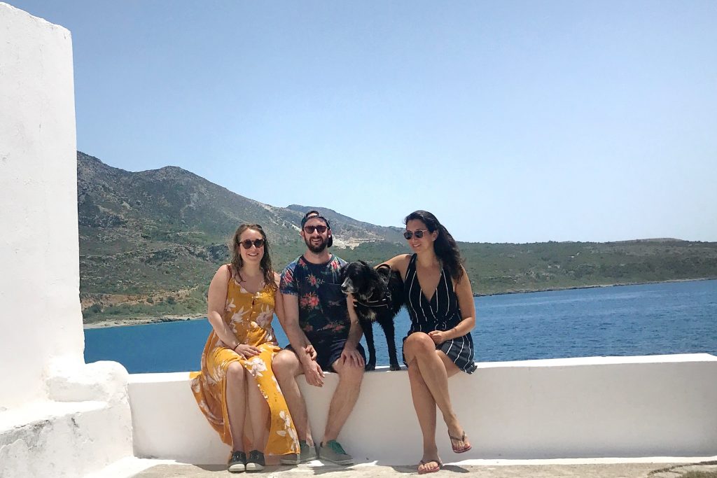 Road trip dans l'ouest de la Crète avec un chien