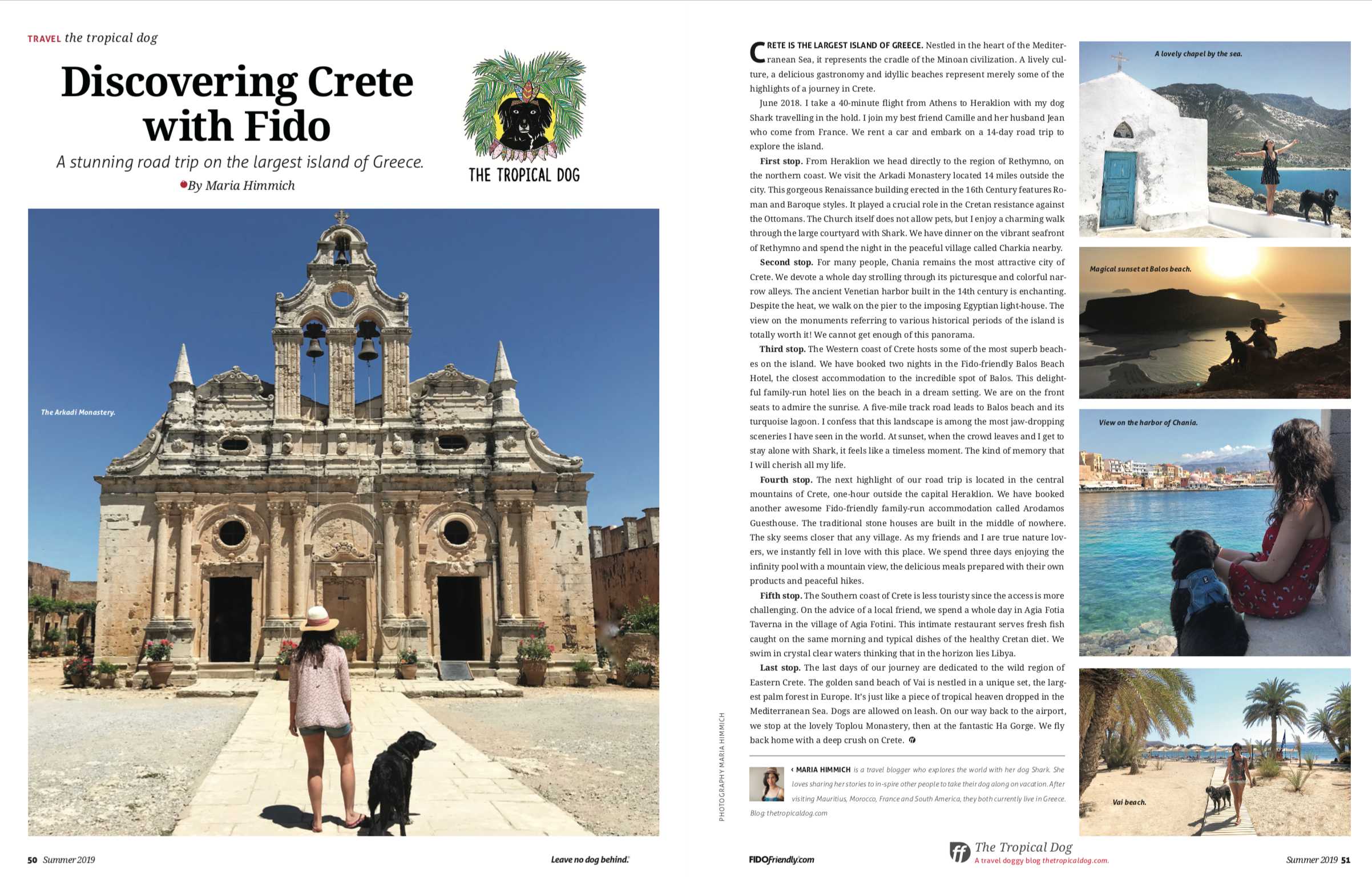 The Tropical Dog in Fido friendly magazine